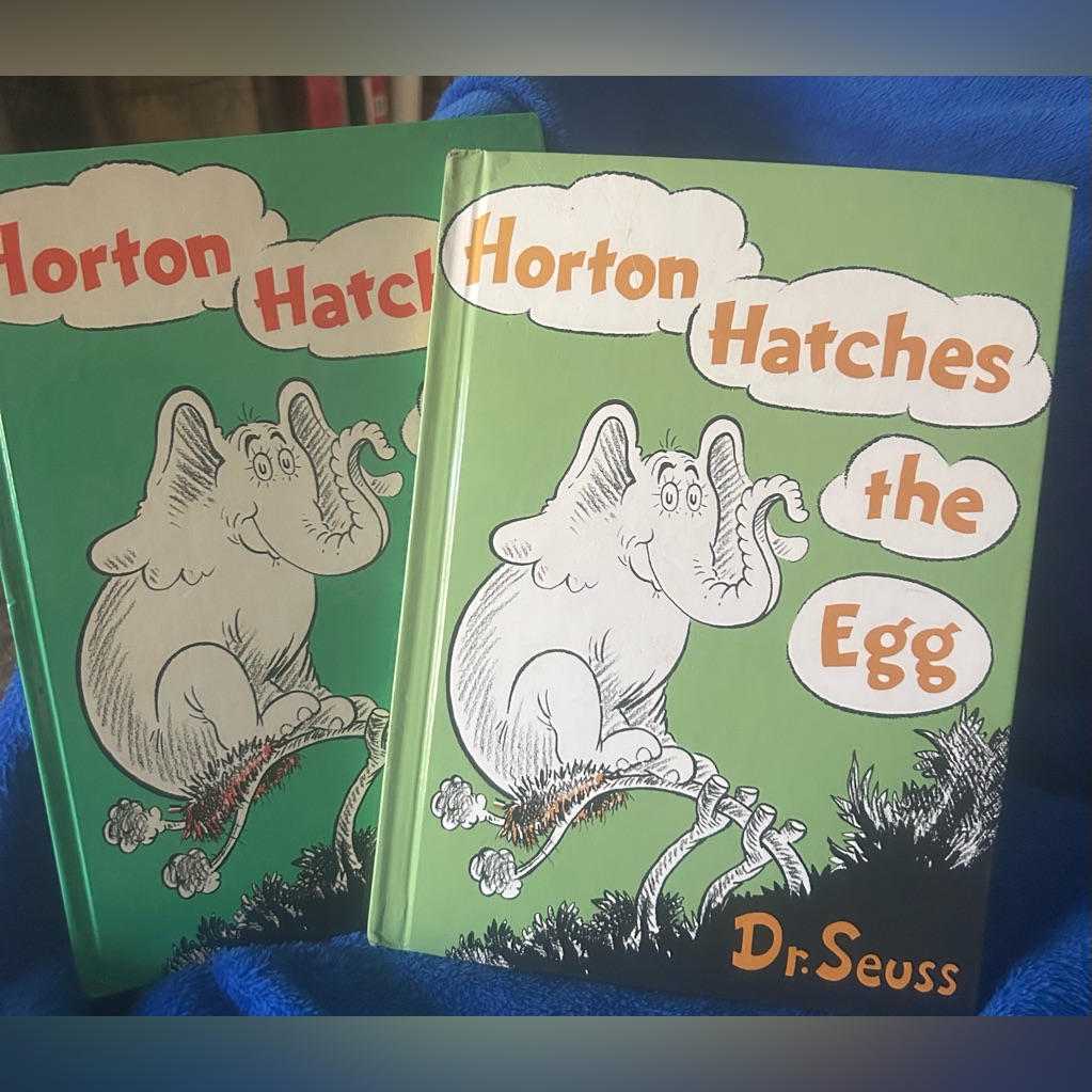 Two Vintage 1968 Dr Seuss Horton Hatches The Egg Books